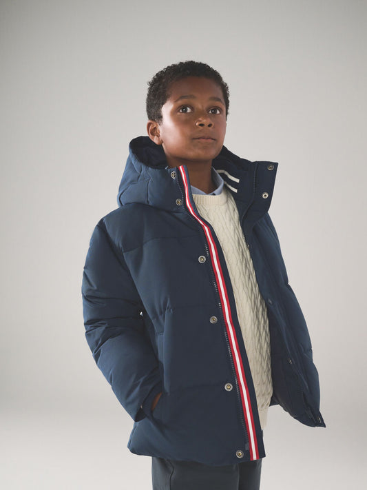 Superdry Navy Puffer Coat