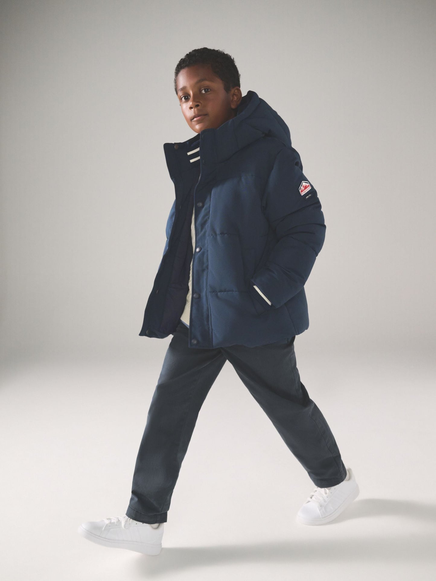 Superdry Navy Puffer Coat