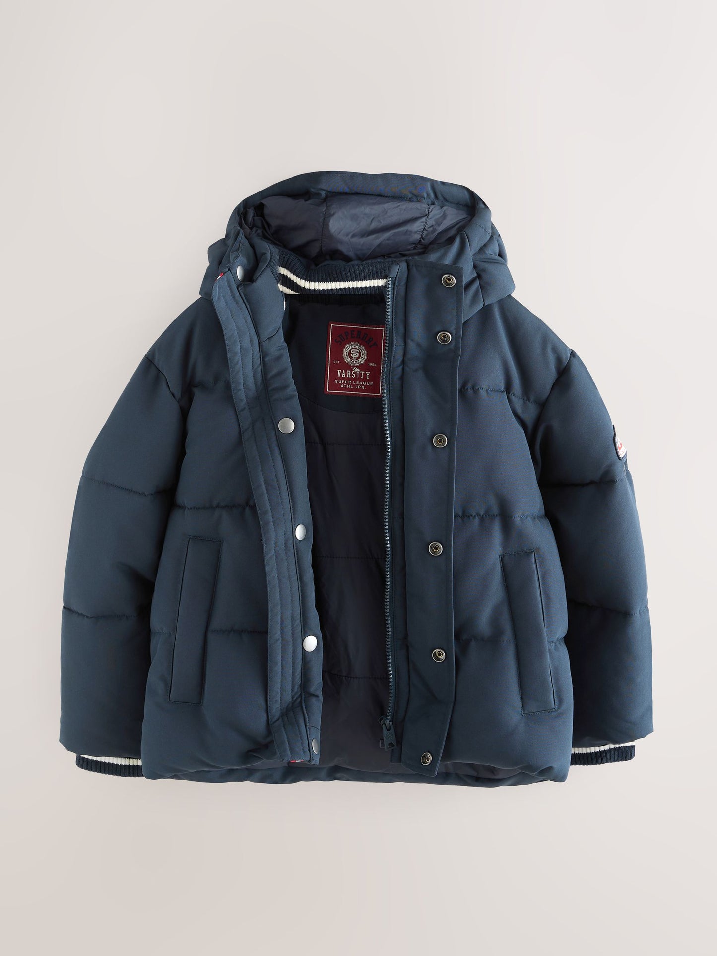Superdry Navy Puffer Coat