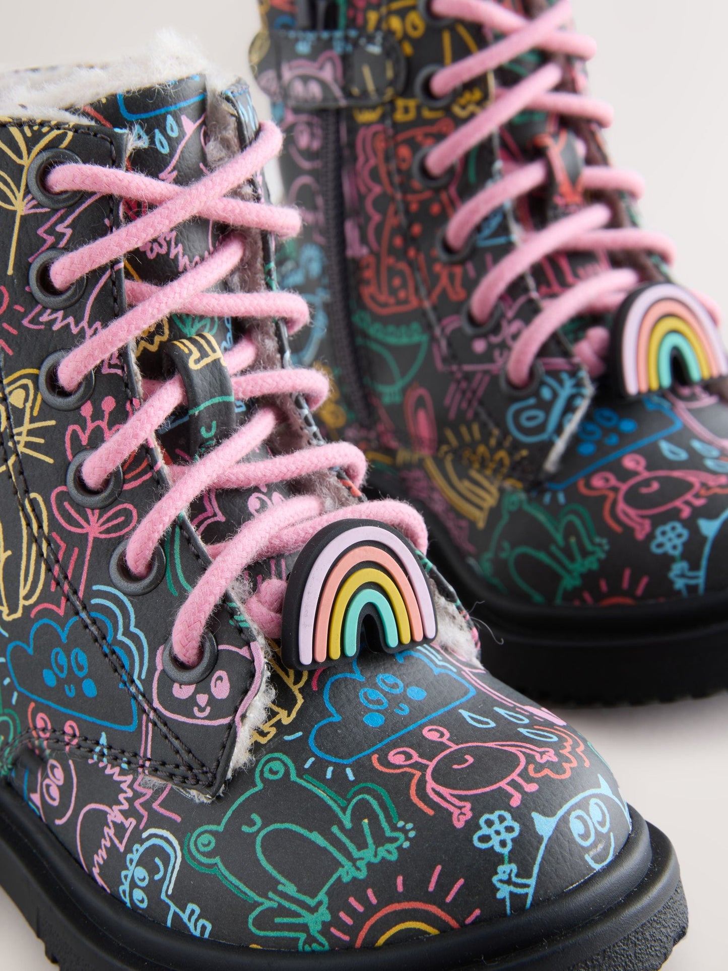 Multi Wide Fit (G) Lace-Up Ankle Boots