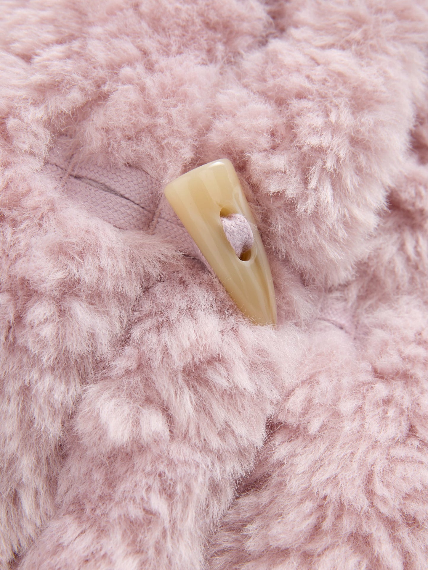 Pink Borg Duffle Coat (3-16yrs)