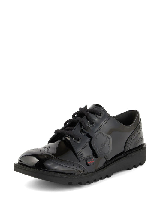 Kickers Black Kick Lo Brogues