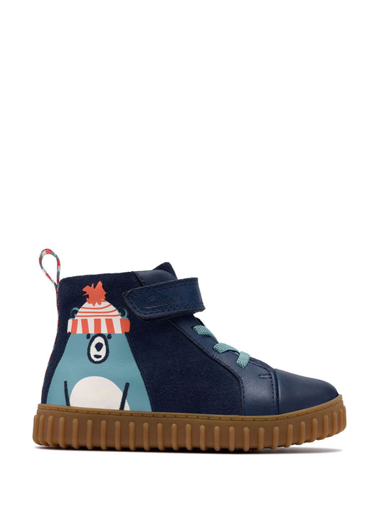 Clarks Blue Younger Boys Cove Kind Boots