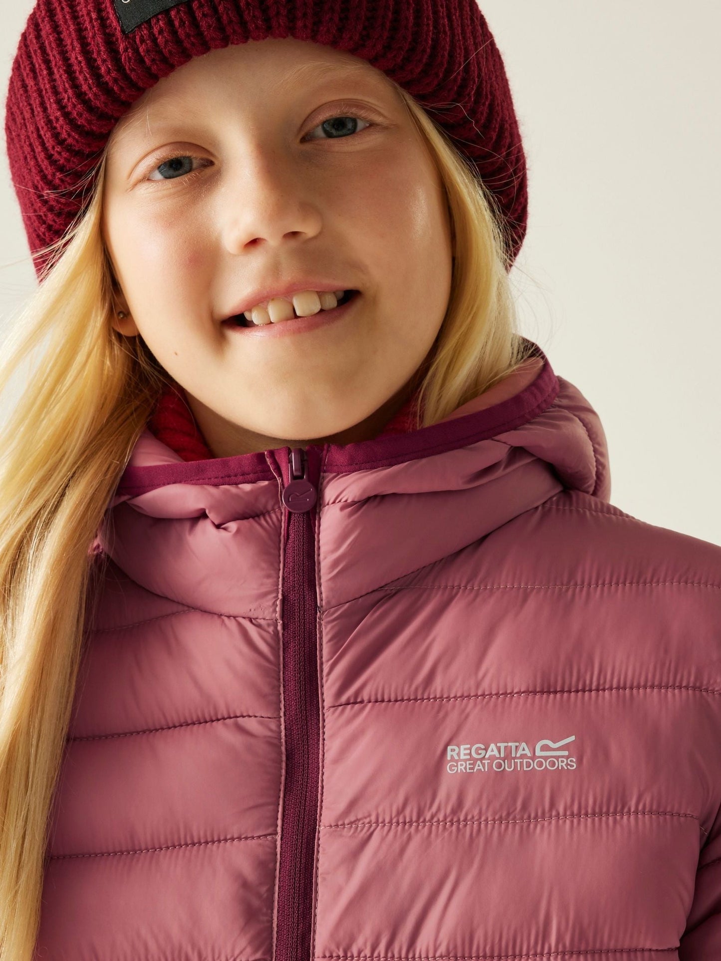 Regatta Pink Junior Hooded Marizion Midweight Water Repellent Jacket