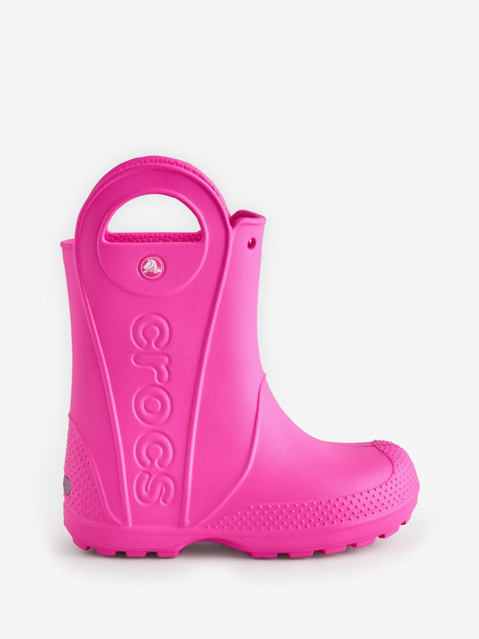 Crocs Pink Kids Handle It Rain Boots