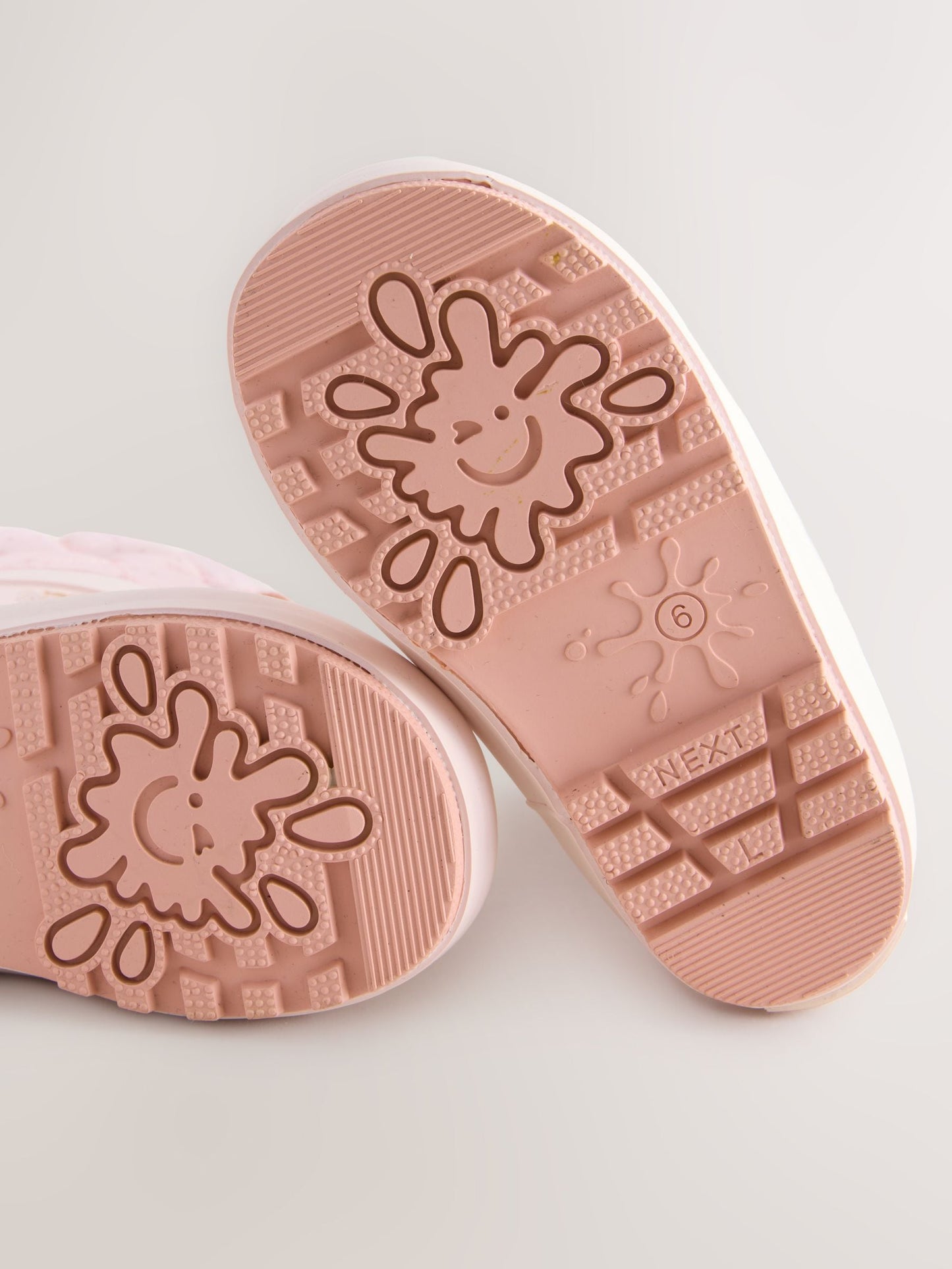 Peri Pembe Desenli Karakter Baskılı Thinsulate Astarlı Kıvrık Paçalı Yağmur Çizmesi