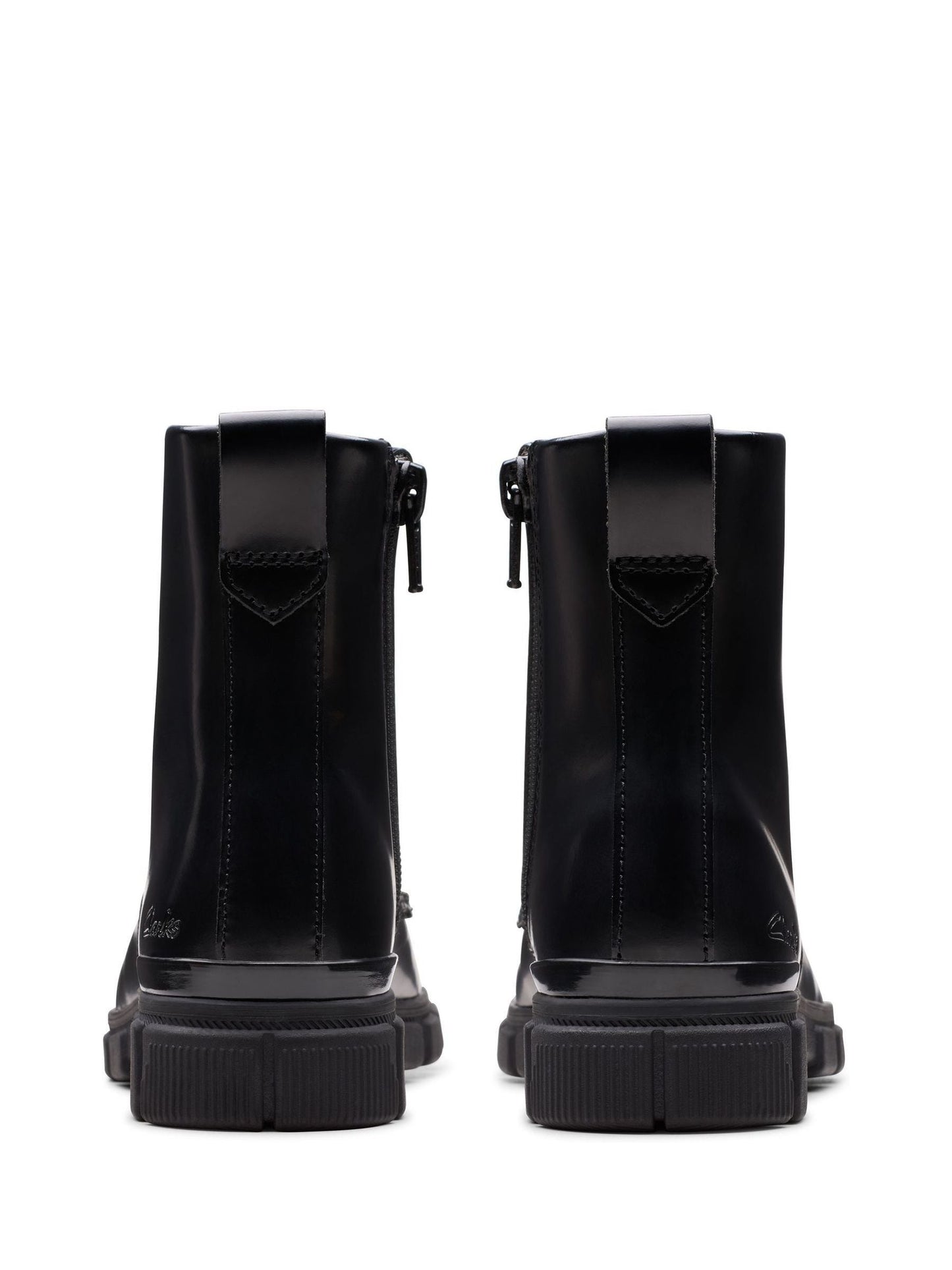 Clarks Black Standard Fit (F) Evyn Top Boots
