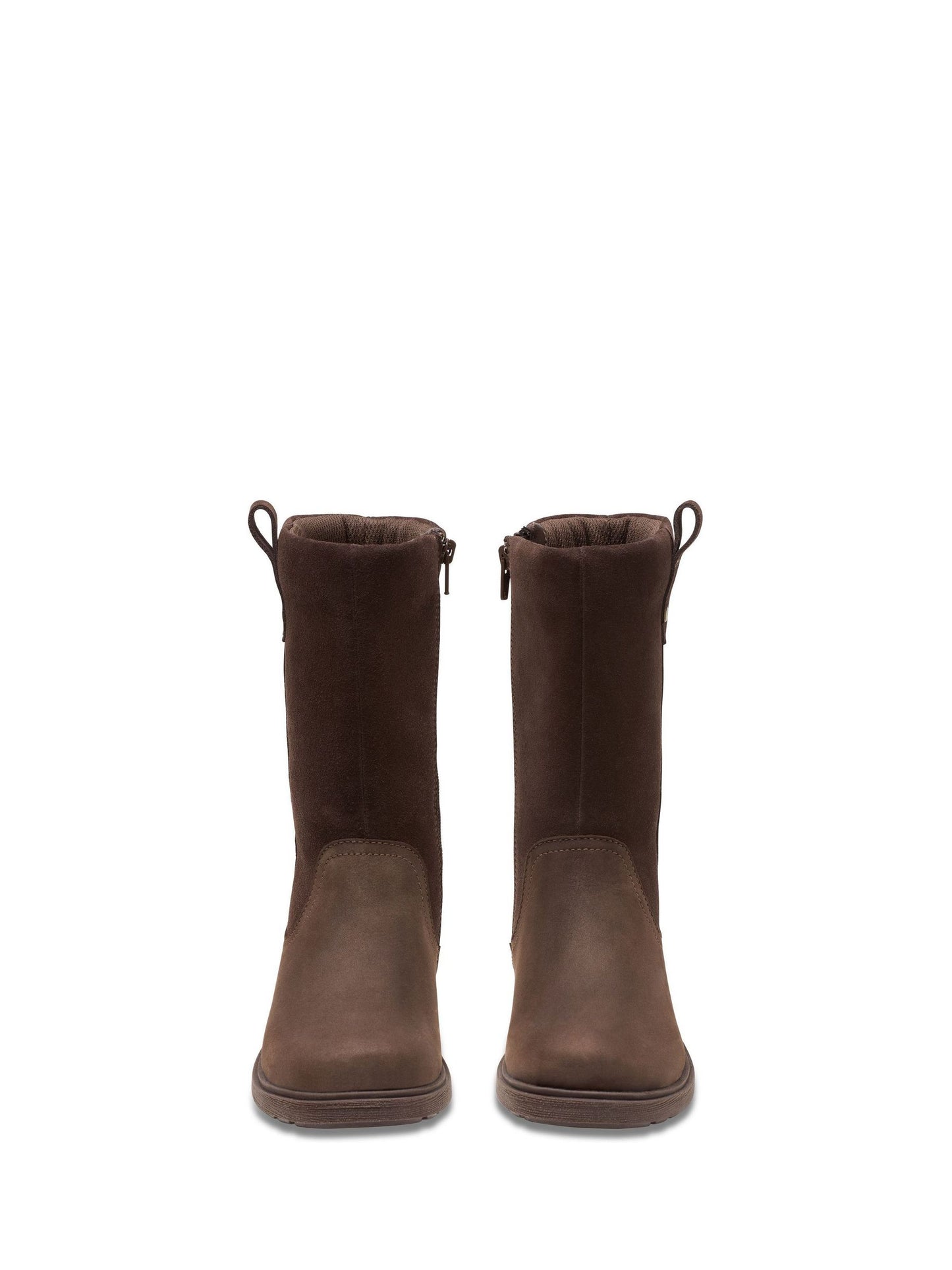 Clarks Brown Astrol Zip Shoes