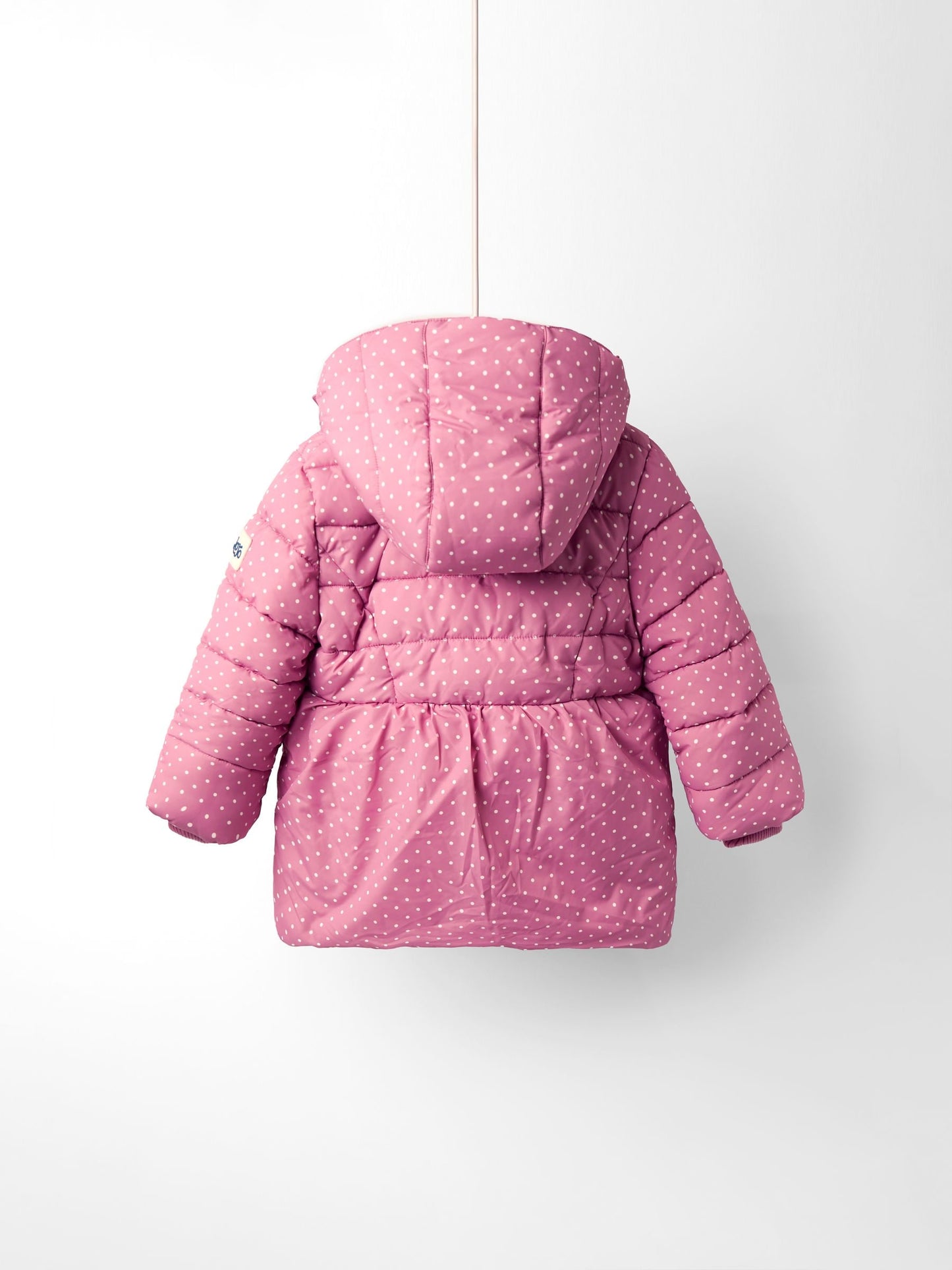 JoJo Maman Bébé Pink Unicorn Fleece Lined Puffer Coat