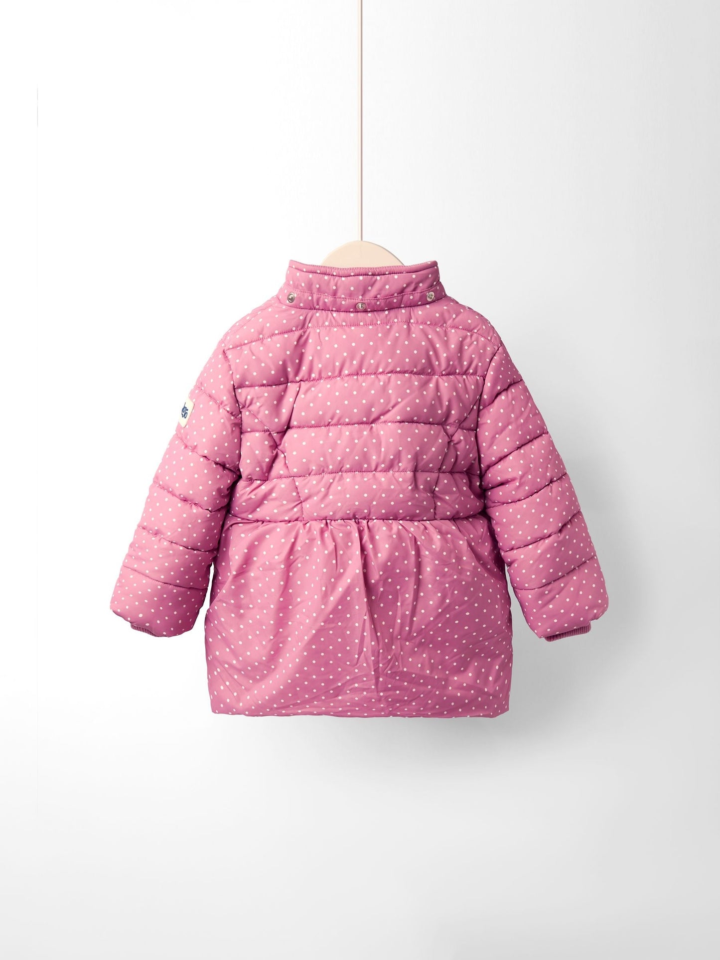 JoJo Maman Bébé Pink Unicorn Fleece Lined Puffer Coat