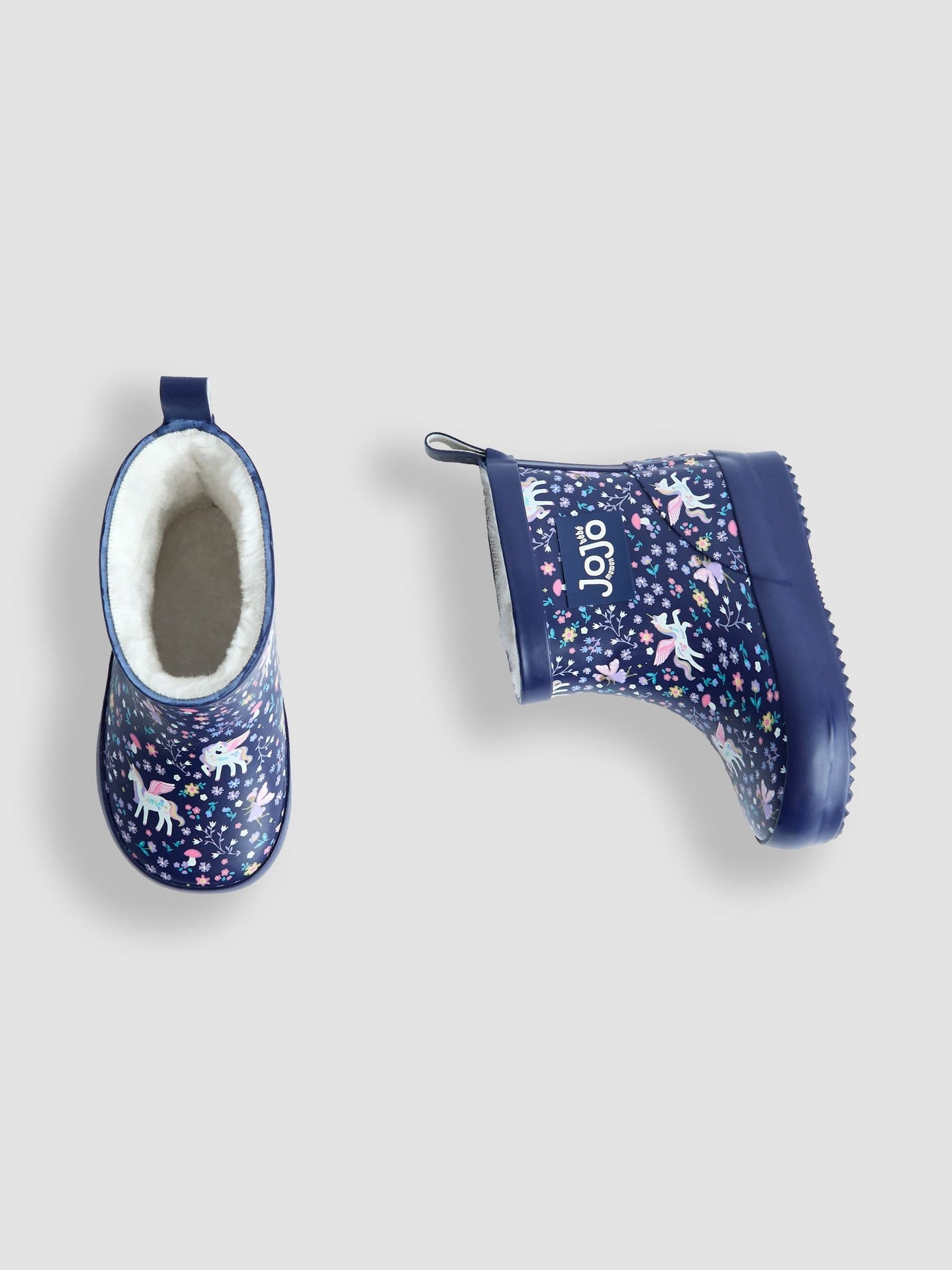 JoJo Maman Bébé Lacivert Kısa Unicorn Yağmur Çizmesi