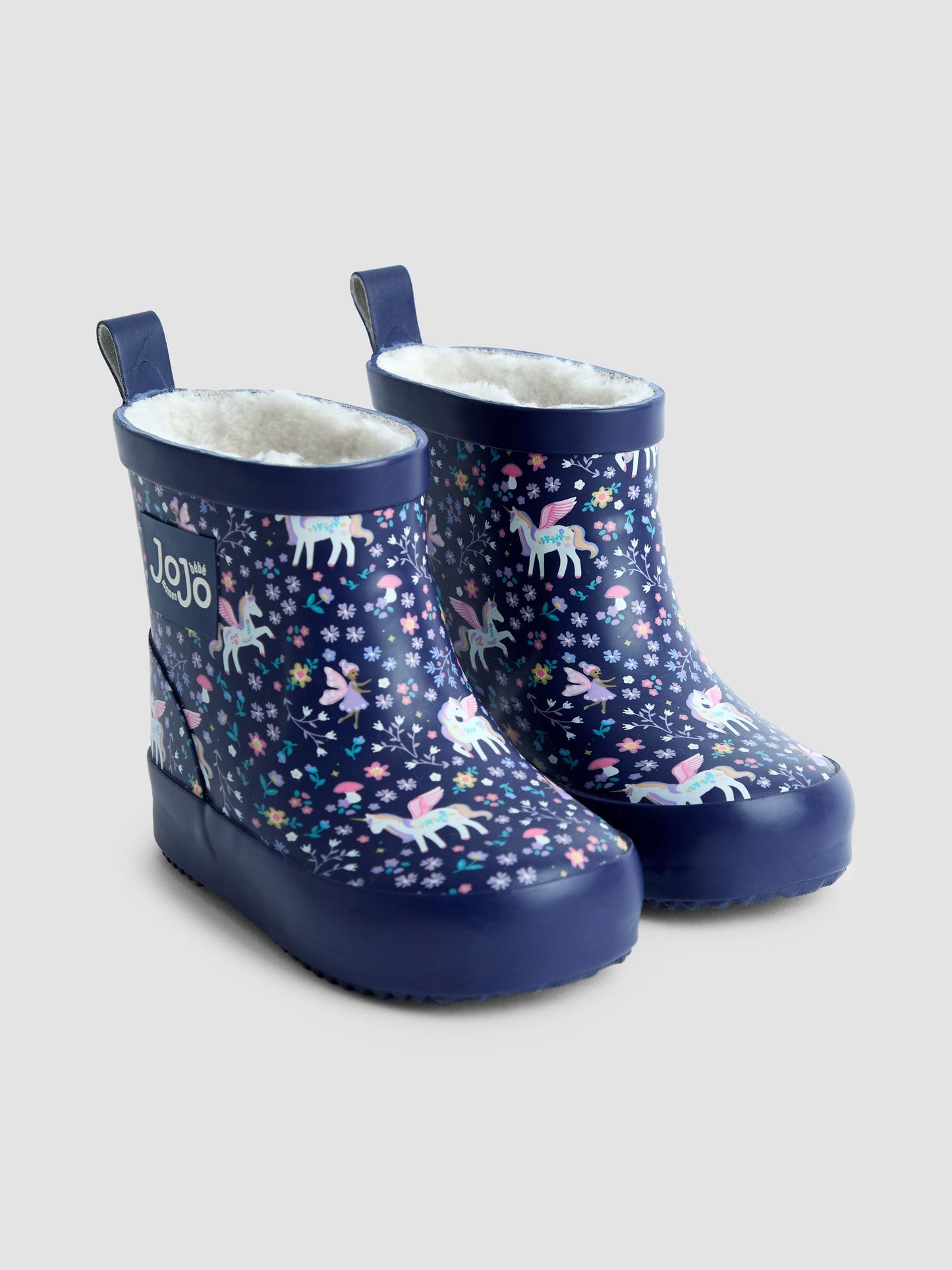 JoJo Maman Bébé Lacivert Kısa Unicorn Yağmur Çizmesi