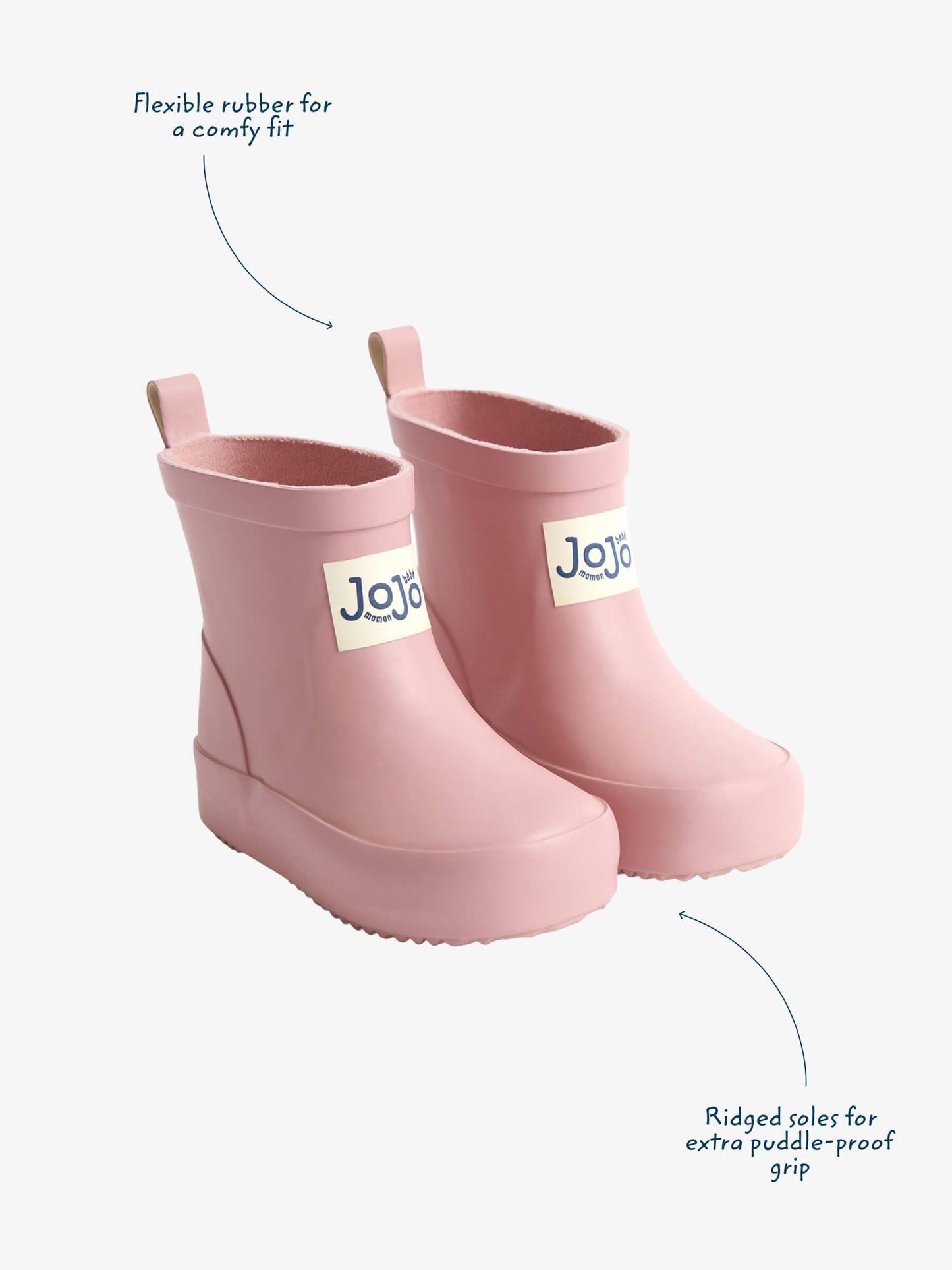 JoJo Maman Bébé Açık Pembe Kısa Yağmur Çizmesi