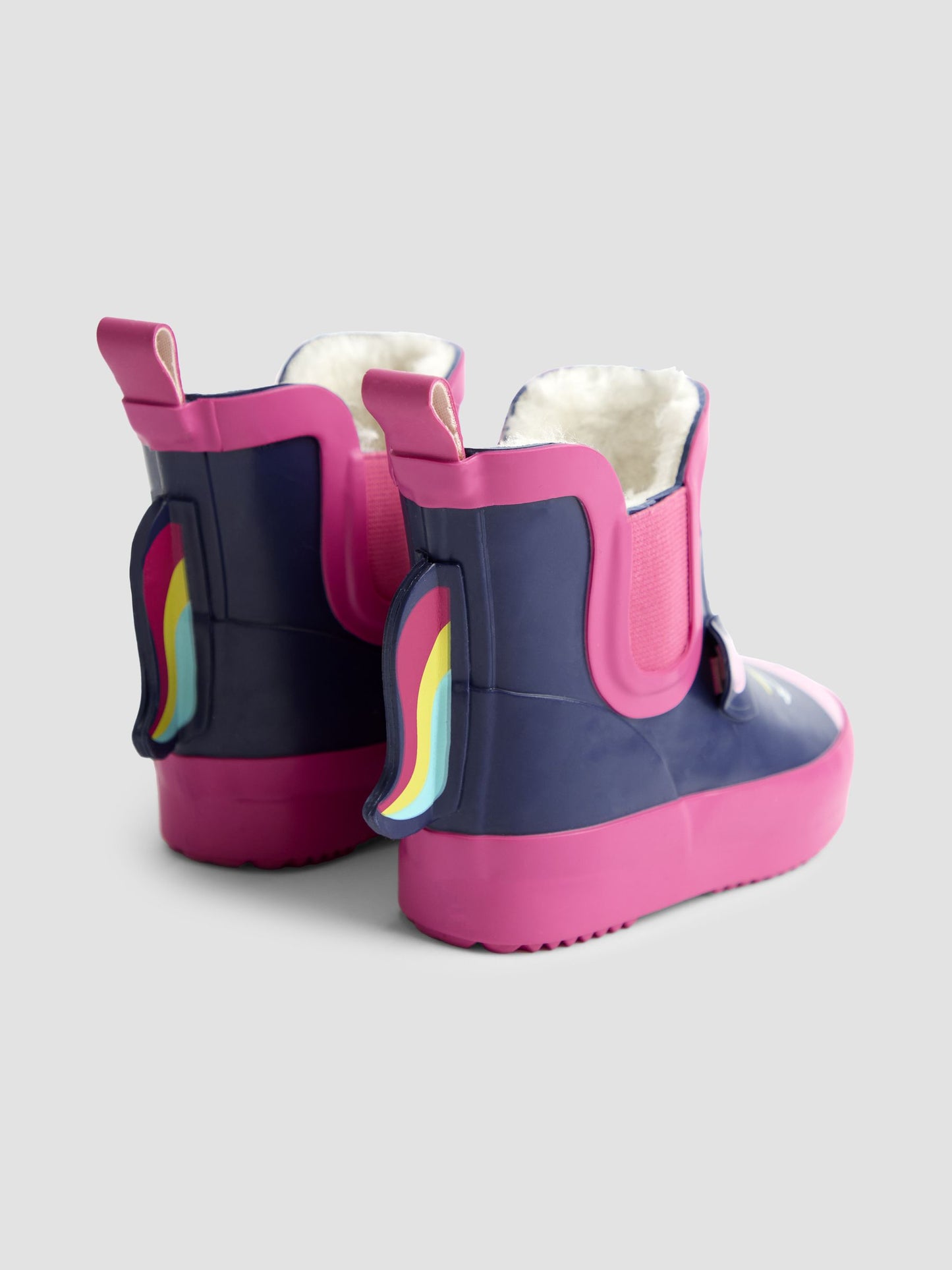 JoJo Maman Bébé Lacivert/Pembe Kısa Unicorn Yağmur Çizmesi