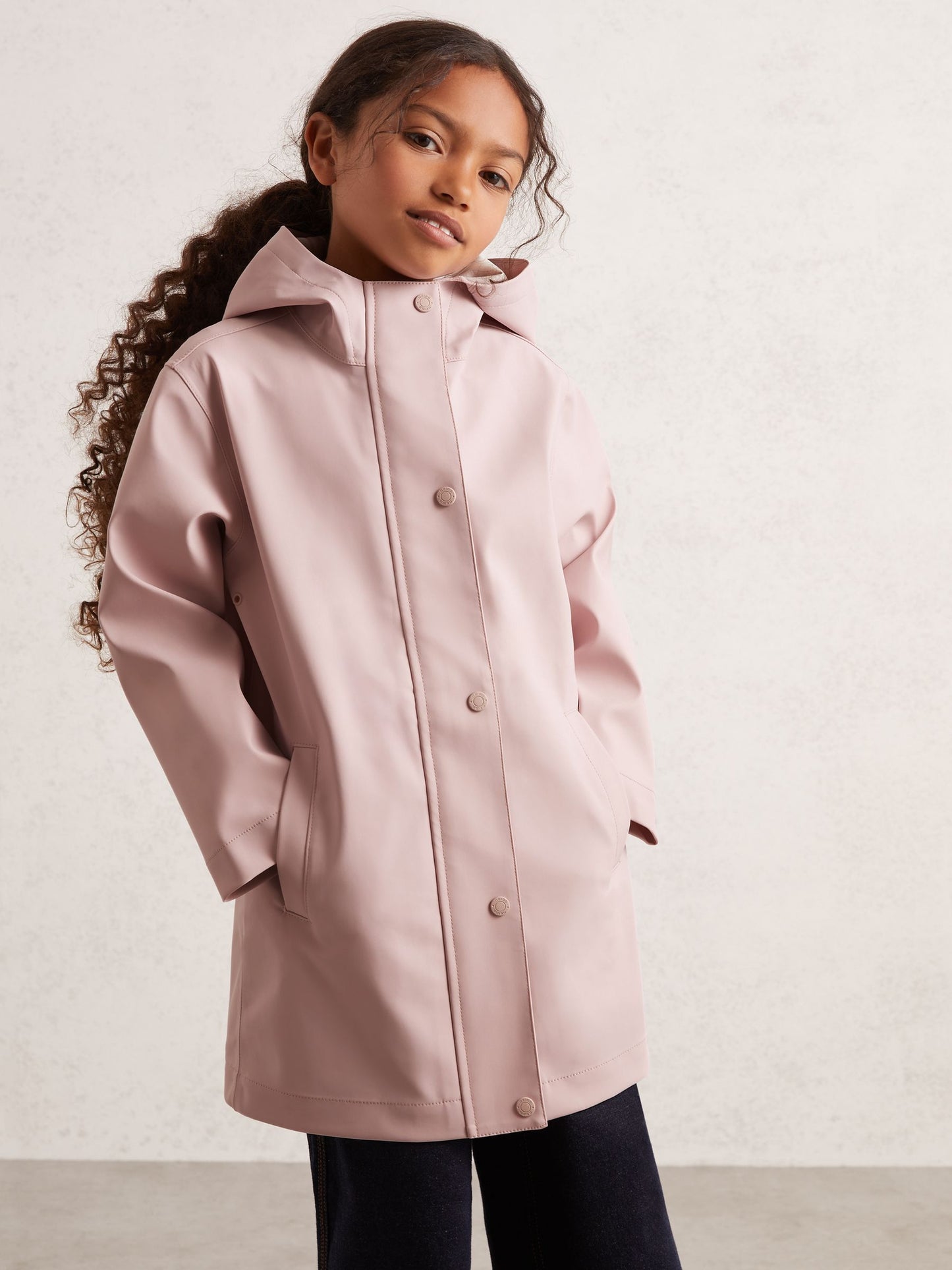 Reiss Pink Macey 3-9 yrs Hooded Rain Jacket