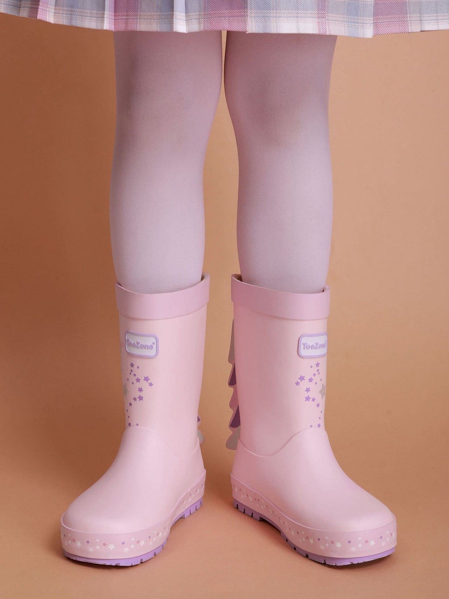 ToeZone Girls Pink Unicorn Waterproof Wellies
