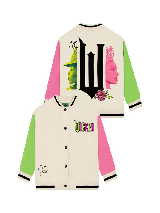 Character Cream Wicked Glinda And Elphaba Bomber Jacket