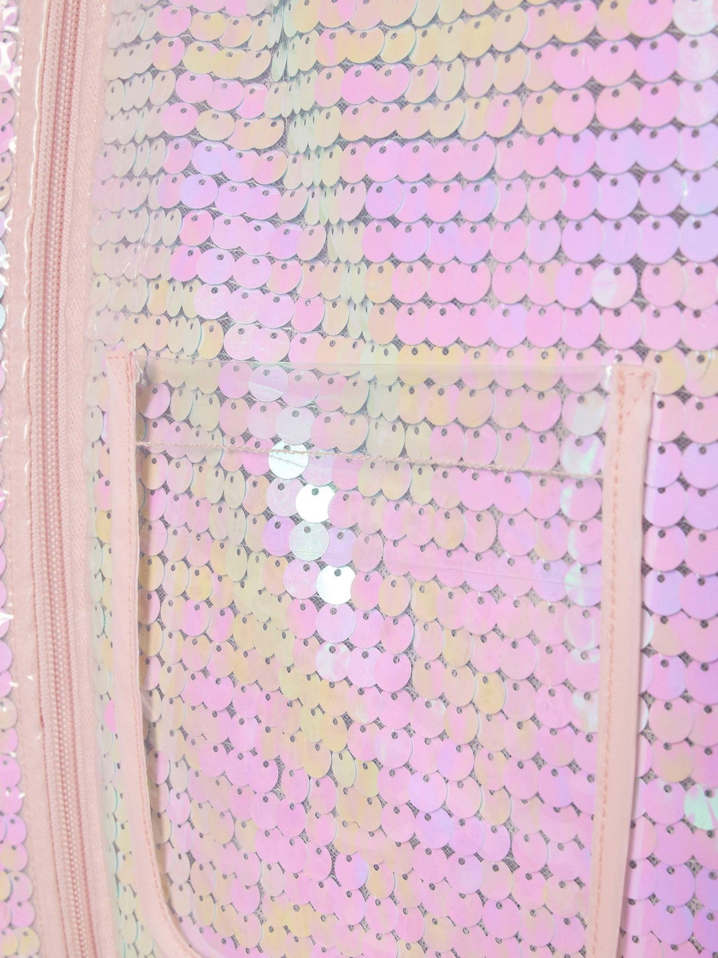 River Island Pink Sequin Rainmac Coat