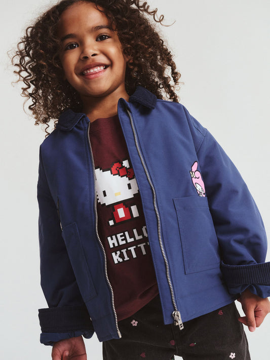 Cotton On Blue Hello Kitty Oversized Barn Jacket