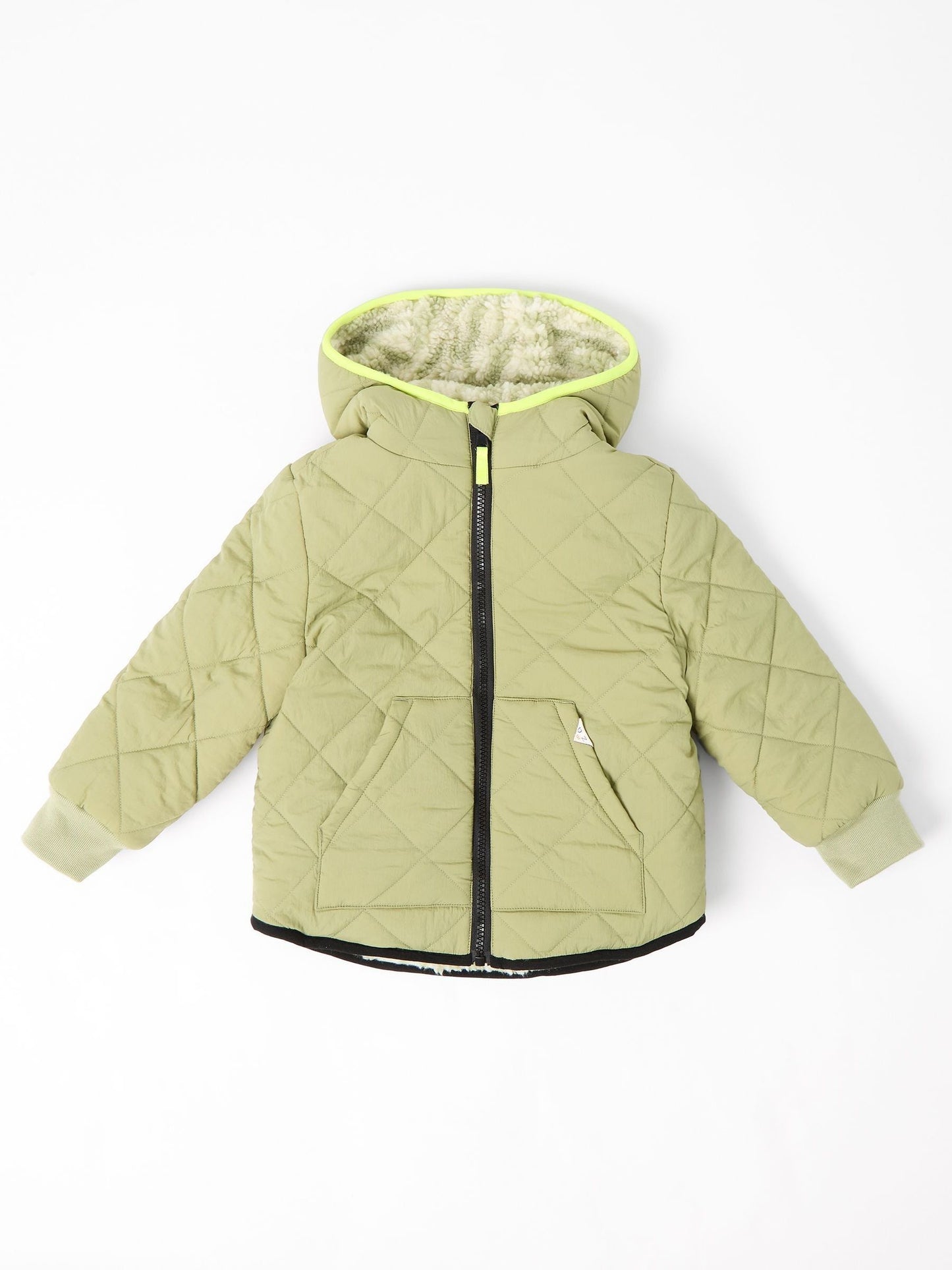 GEN Green Borg Lined Quilted Jacket