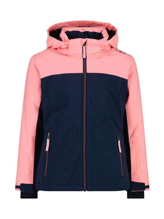 CMP Blue Snaps Hood Kids Ski Jacket