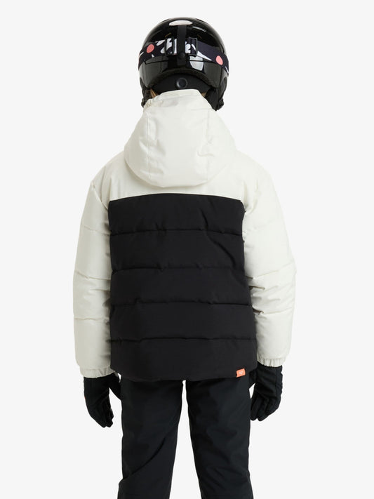 Roxy Black & White Snowyhill Puffy Technical Ski Jacket