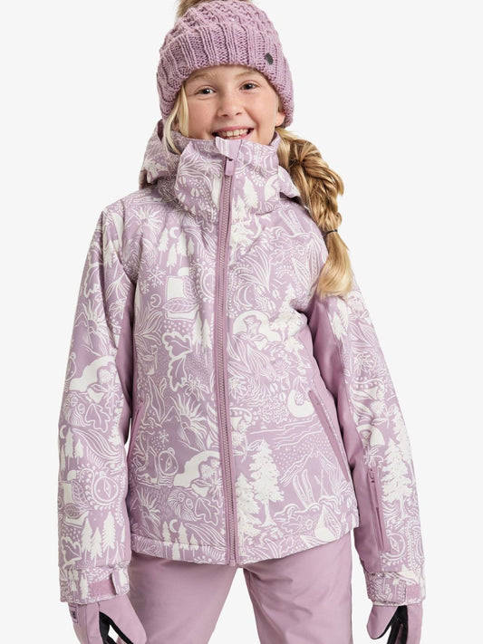 Roxy Lilac Purple Discreet Mauve Winterland Free Jet Girl Technical Ski Jacket