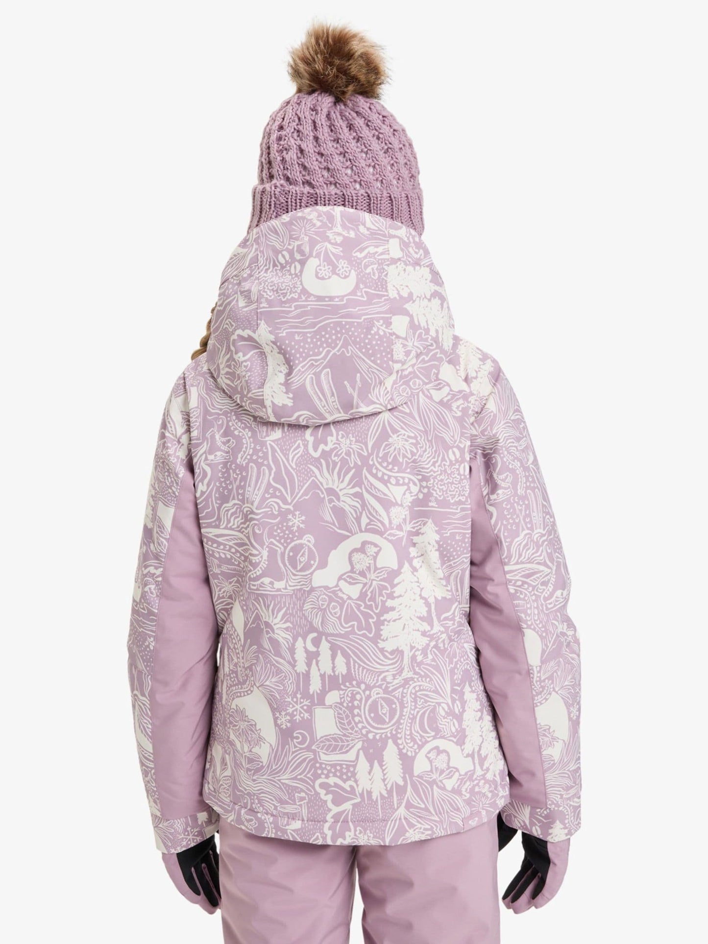Roxy Lilac Purple Discreet Mauve Winterland Free Jet Girl Technical Ski Jacket