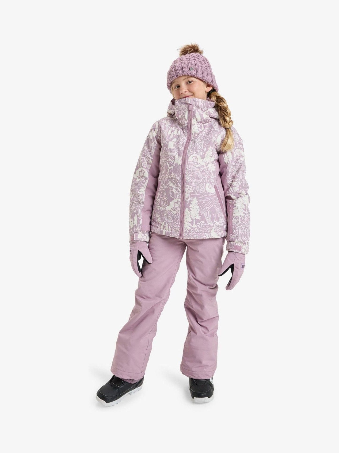 Roxy Lilac Purple Discreet Mauve Winterland Free Jet Girl Technical Ski Jacket