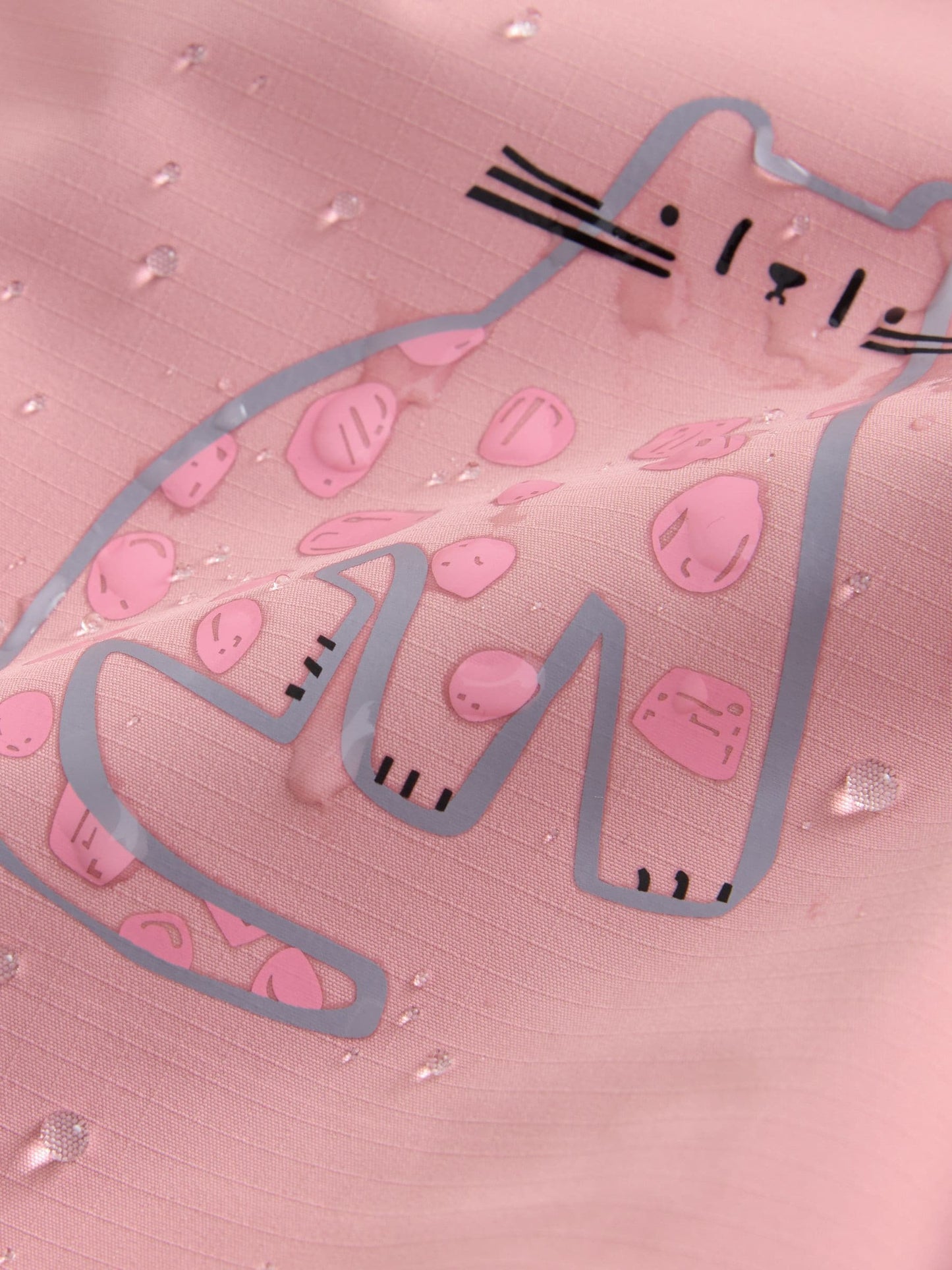 Açık Pembe Su Geçirmez Baskılı Tulum (3 Ay–7 Yaş)
