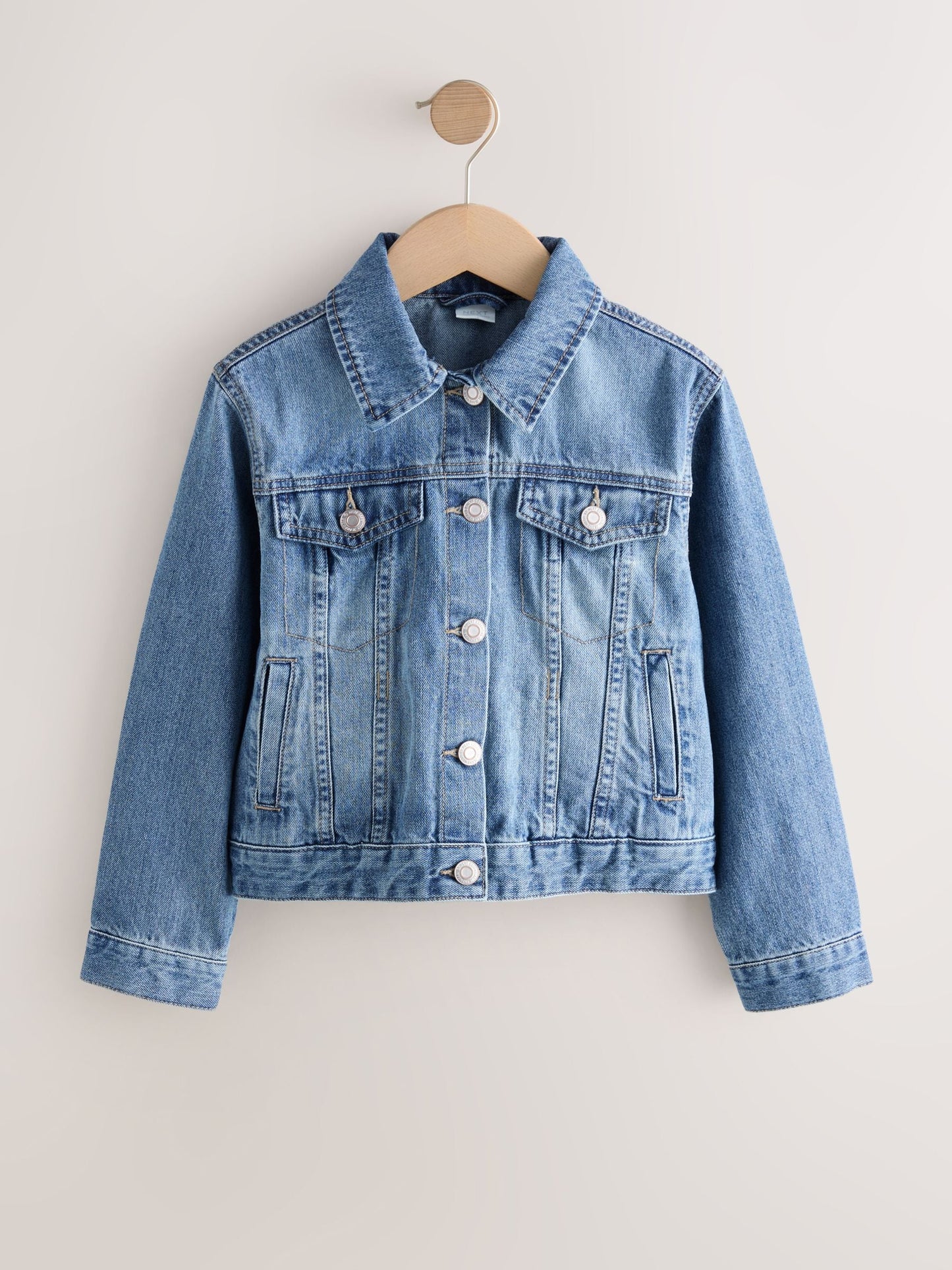 Mid Blue Denim Western Jacket (3-16yrs)