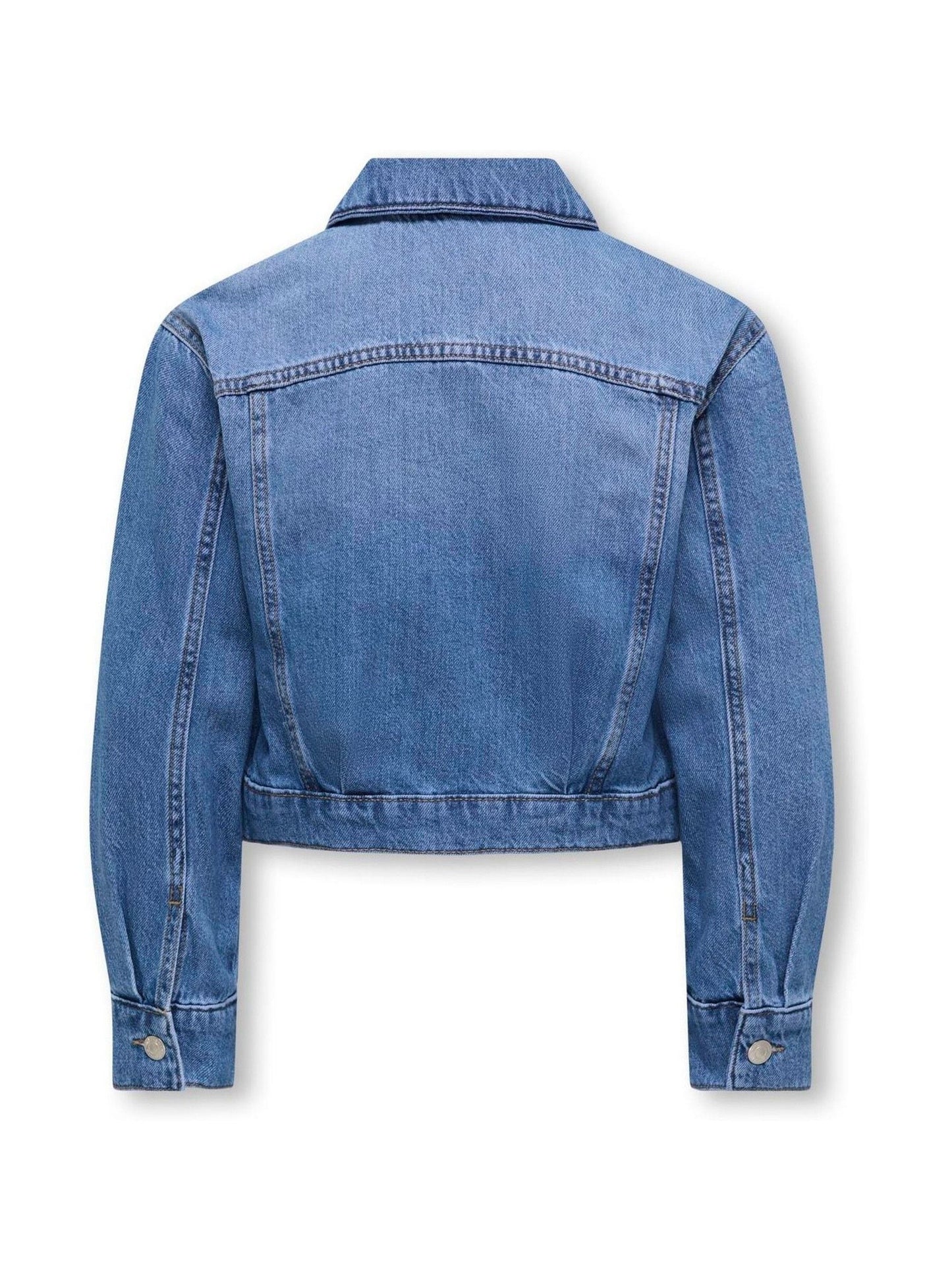 ONLY KIDS Blue Cropped Denim Jacket