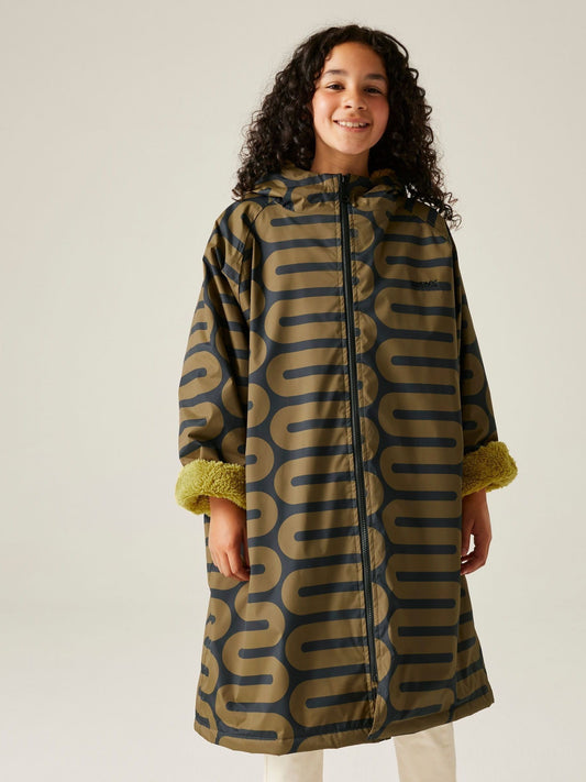Regatta Green Orla Girls Waterproof Robe