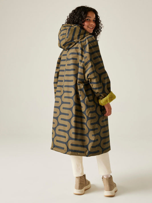 Regatta Green Orla Girls Waterproof Robe