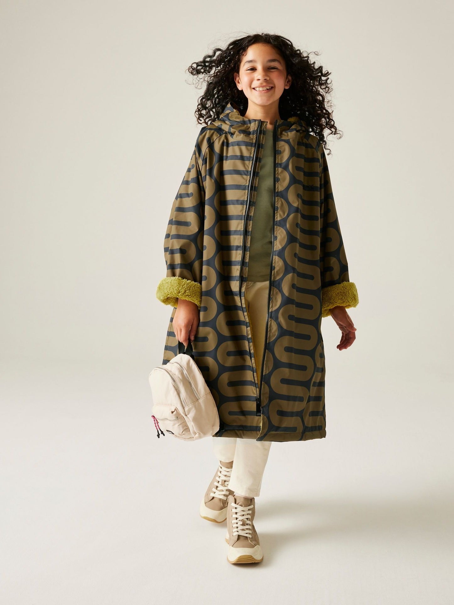 Regatta Green Orla Girls Waterproof Robe