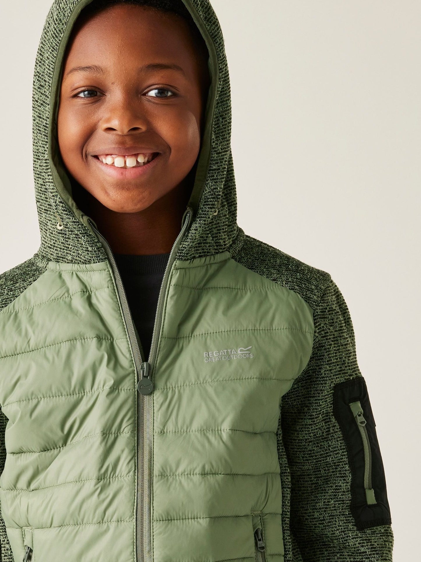 Regatta Green Jr Newhill Hybrid Coat