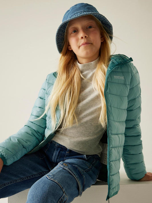 Regatta Green Jnr Hooded Marizion Midweight Coat