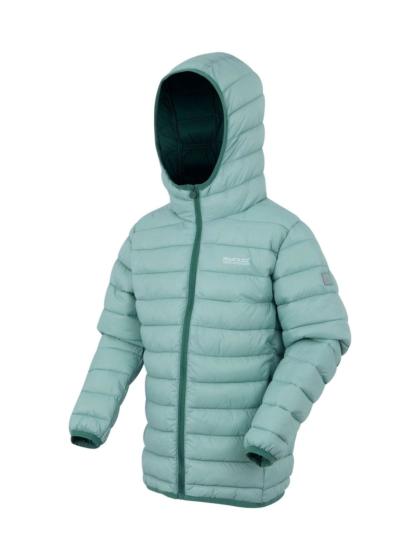 Regatta Green Jnr Hooded Marizion Midweight Coat