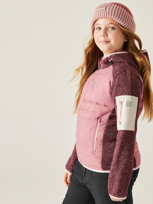 Regatta Pink Jr Newhill Hybrid Coat