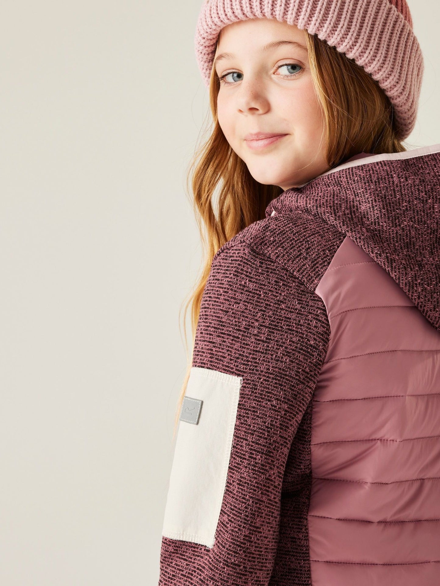 Regatta Pink Jr Newhill Hybrid Coat