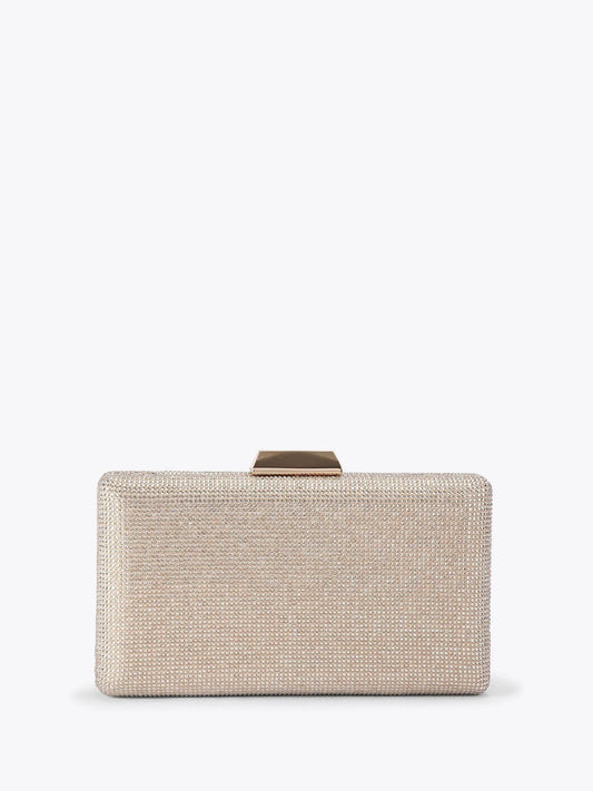 KG Kurt Geiger Brooke Altın Clutch Çanta