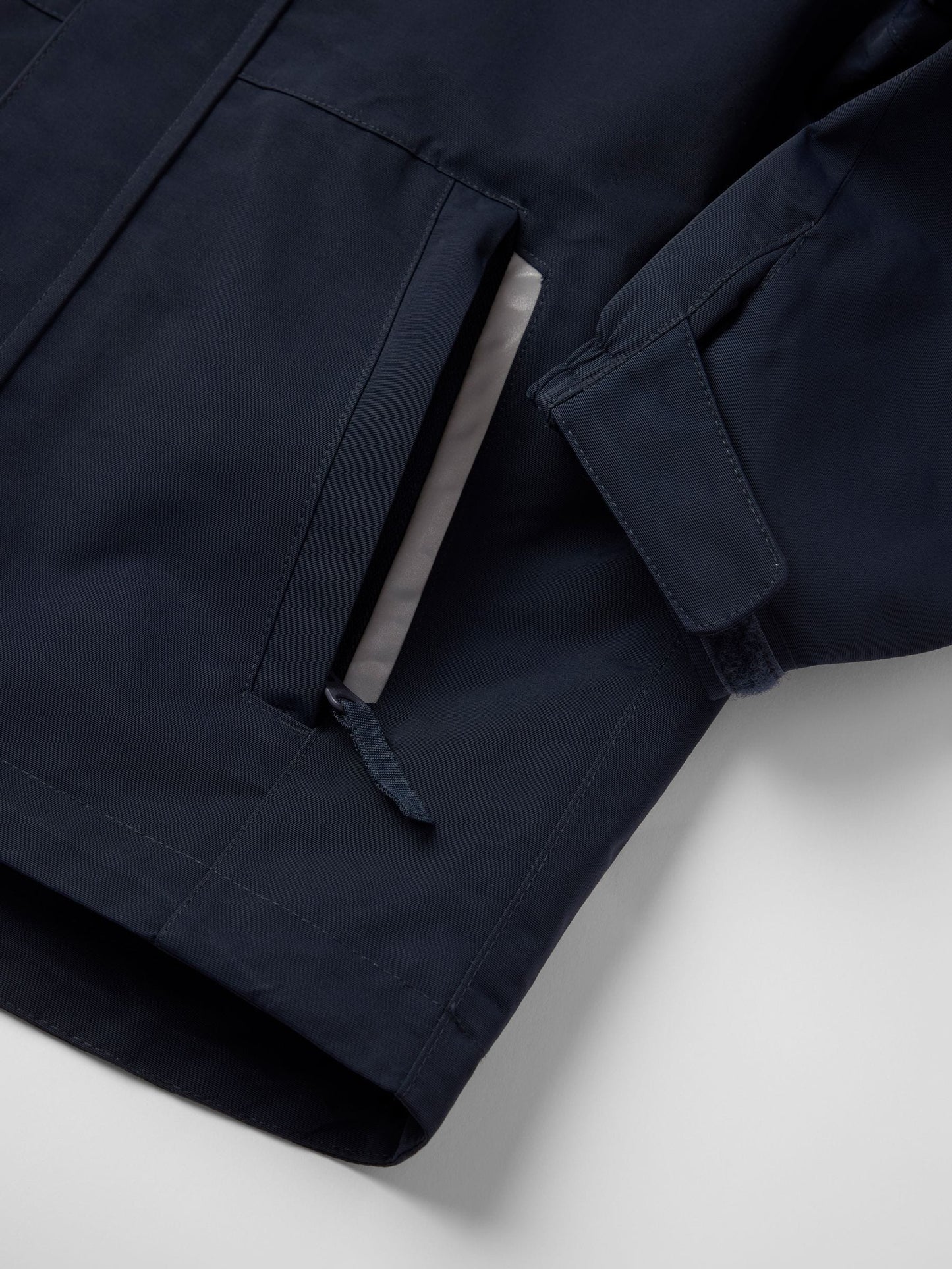 Polarn O. Pyret Blue Waterproof Shell Coat