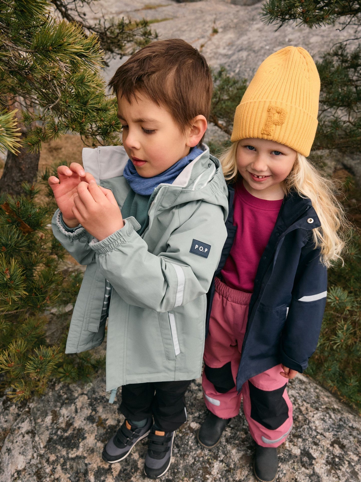 Polarn O. Pyret Green Waterproof Shell Coat