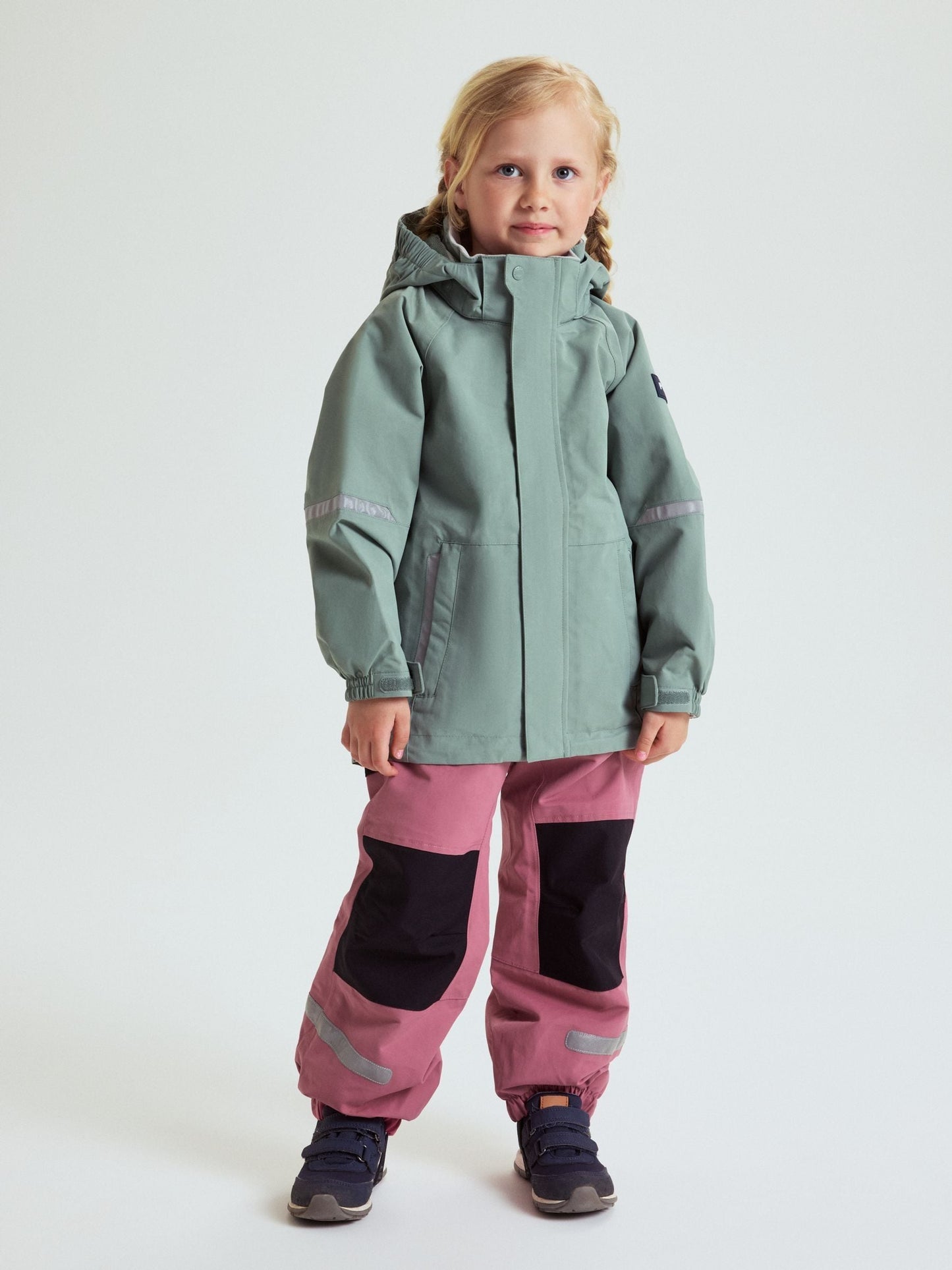 Polarn O. Pyret Green Waterproof Shell Coat