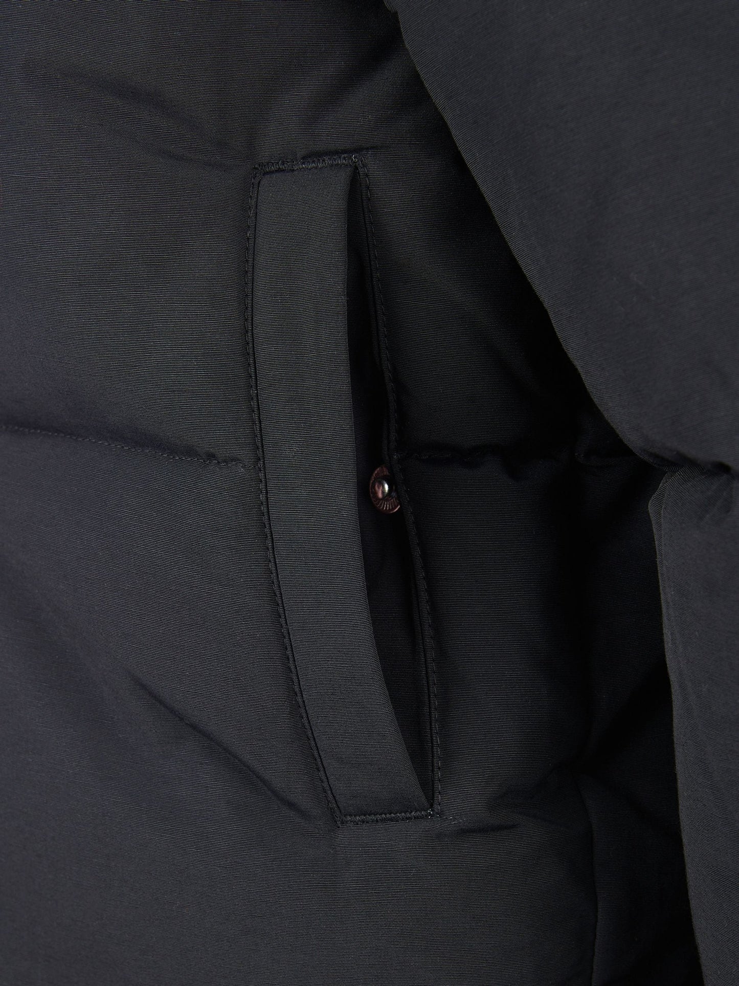 New Balance Black Wide Baffle Puffer Jacket