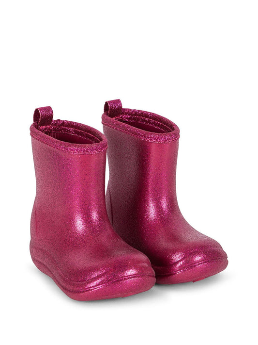 Konges Sløjd Pink Luc Lightweight Glitter Rain Boots