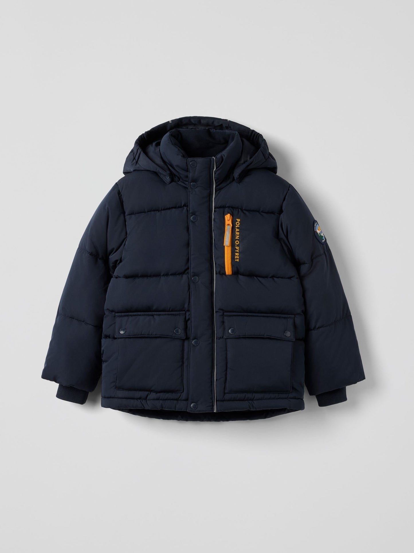 Polarn O. Pyret Blue Padded Water Resistant Puffer Coat