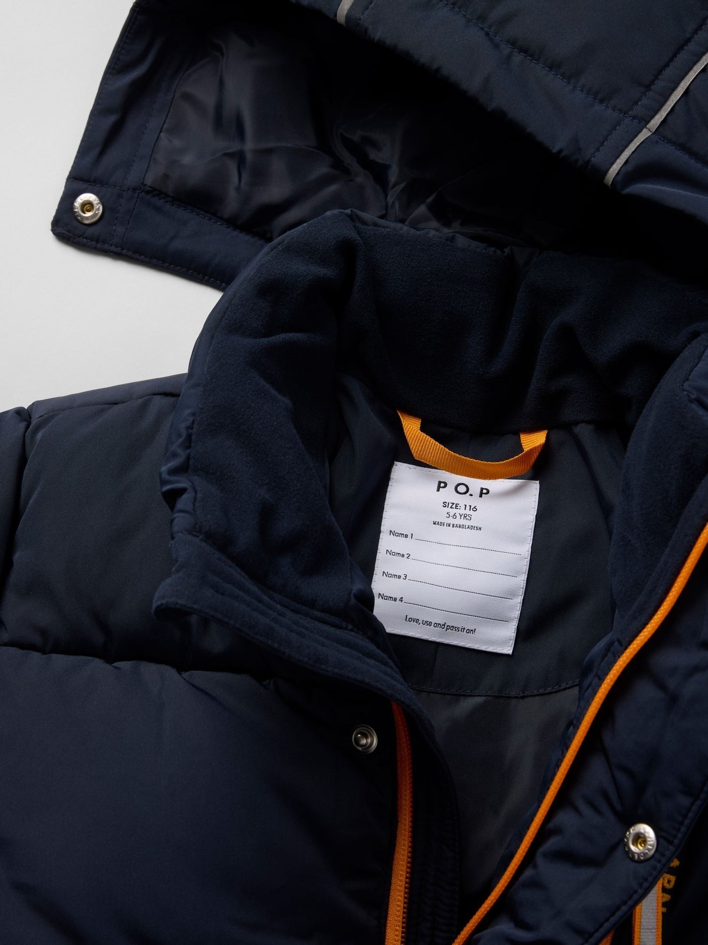Polarn O. Pyret Blue Padded Water Resistant Puffer Coat