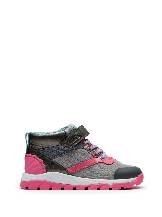 Clarks Silver Standard Fit (F) Tidal2 Myth Toddler Boots