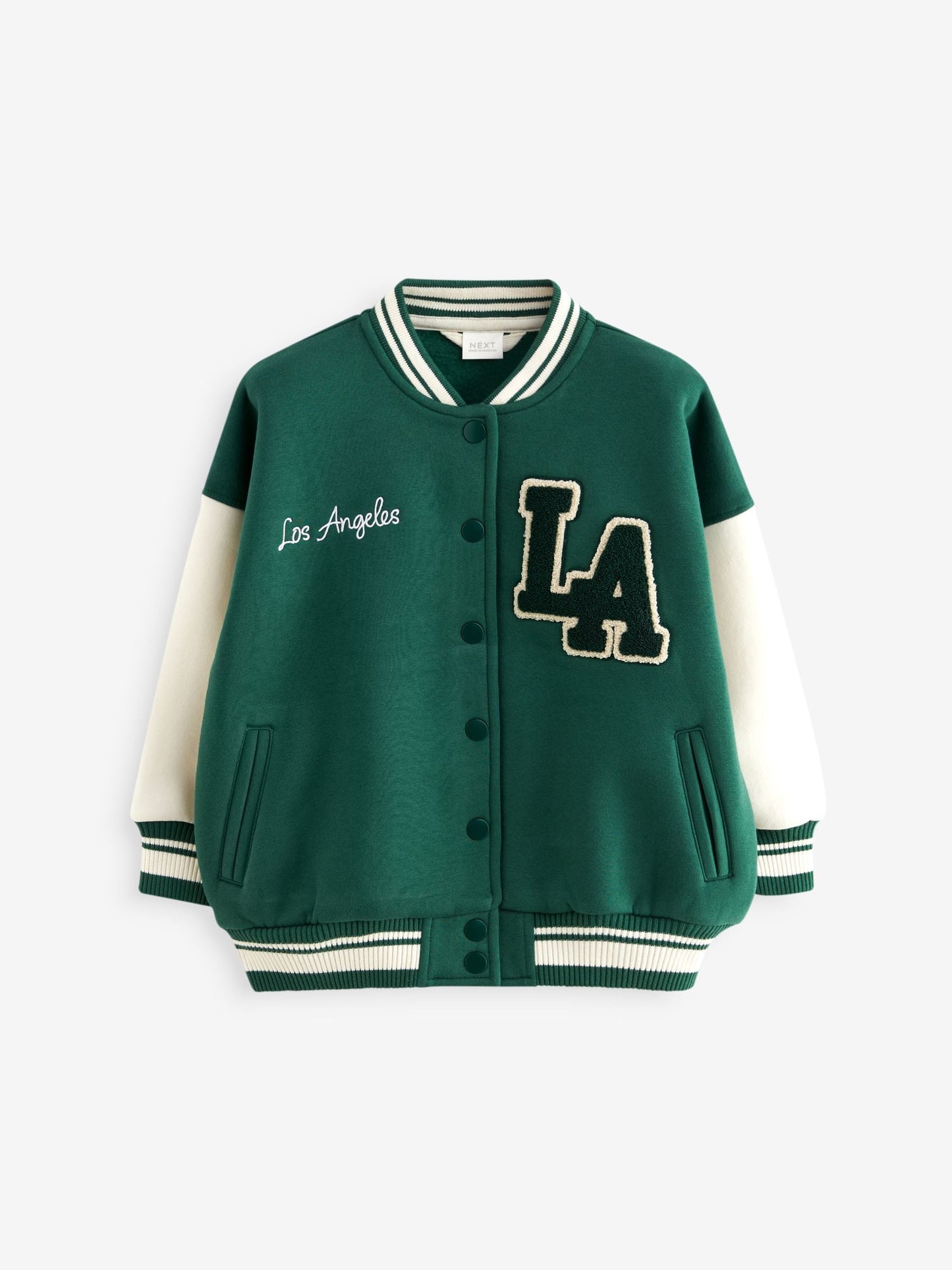 Green Varsity Embroidered Jacket (3-16yrs)